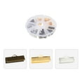 thumbnail image 3 of MasteelfCA 135pcs Jewelry Necklace Making Leather Crimp Ends Practical Ribbon Ends Clips, 3 of 8