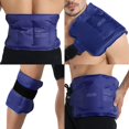 thumbnail image 1 of shiyou-Ice Pack for Injuries Reusable Gel for Lower Back, Cold Packs for Back Shoulder, Elbow, Hip, Leg, Wrap Around Entire Knee, Soft Cold Compress,16 × 9" Navy, 1 of 4