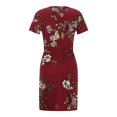 thumbnail image 4 of Robes pour Femmes 2024 Été Oversize Décontracté Col Rond Bretelles Manches Courtes Imprimé Floral Robe Ample avec Poche 50 % de Réduction Liquidation!, 4 of 7