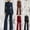 Black, variant on CHUMUD Formal Pant Suits for Women 2 Piece Loose Long Blazer Jackets and Dressy Wide Leg Pants Suits Casual Office Business Work Outfits