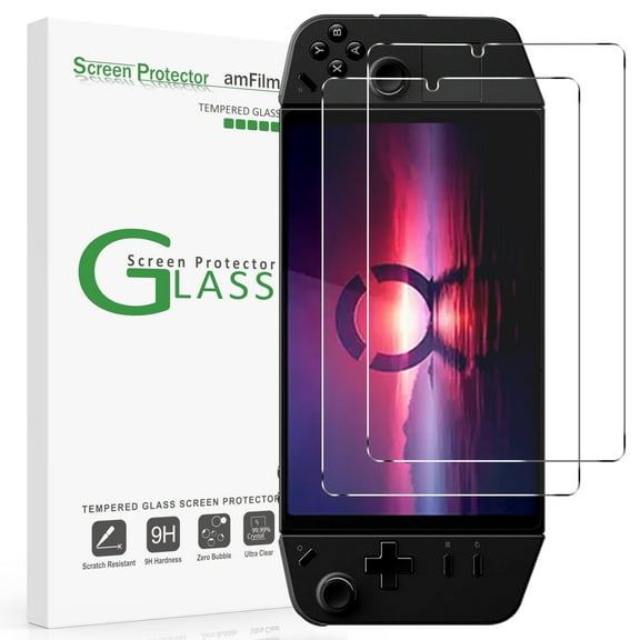 (2 Pack) amFilm Screen Protector for Lenovo Legion Go Handheld 2023, Tempered Glass, 8.8 inch Full Coverage, Transparent Ultra HD, Anti-Scratch, Anti-Fingerprint