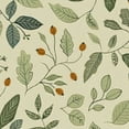 thumbnail image 6 of BANET Sage Green Leaves Round Fitted Tablecloth with Elastic Edged Decorative Kitchen Dining Table Cloth Cover Fits  Round Table 46"-50, 6 of 8