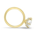 thumbnail image 6 of ESTE ORIGIN 2.50Ct Round Cut Lab-Grown Diamond Solitaire Engagement Ring – 6 Claw Hidden Halo in 18K Yellow Gold for Women, 6 of 7