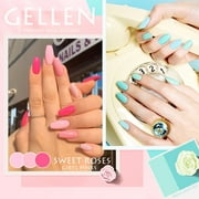 Gellen Gel Nail Polish Kit, 12 Colors Bright and Pastels Gel Polish Starter Kit - with 72W UV/LED Nail Lamp & Nail Base Coat & Glossy & Matte Top Coat Salon Manicure Set