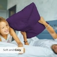 thumbnail image 7 of CGK Linens Ultra Soft & Comfy Pillowcases Set of 2 - King Size Hotel Quality Breathable 2-Piece Pillow Covers, Purple, 7 of 7