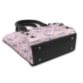 thumbnail image 3 of Lsque Butterfly Pattern Leather Rivet Shoulder Bag – Elegant Genuine Leather & Microfiber PU Crossbody with Detachable Adjustable Strap, 3 of 5