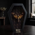 thumbnail image 5 of Death Head Moth Black Frame Shadow Box, Gothic Inspired Wall Art, Dark Aesthetic Home Decor, Framed Display for Curiosity Cabinet, 5 of 5