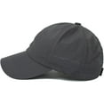 thumbnail image 3 of Womens Criss Cross Ponytail Baseball Cap Adjustable High Messy Bun Ponycap Quick Drying Hat, 3 of 7