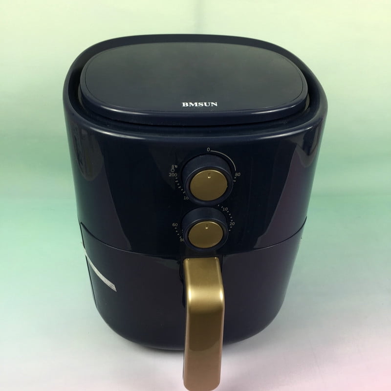 BMSUN Air fryers Manual Control Air Fryers with 80-200℃ Temp Range, 60-Min Timer, Dishwasher Safe Basket