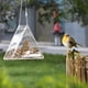 thumbnail image 3 of Comedero para pájaros, acrílico transparente, colgante, comedero para pájaros salvajes, bandeja de semillas para jardín interior y exterior, 3 of 4