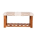 thumbnail image 3 of TDI TDI05 Upholstered Entryway Storage Bench with Open Shelf, 3 of 5