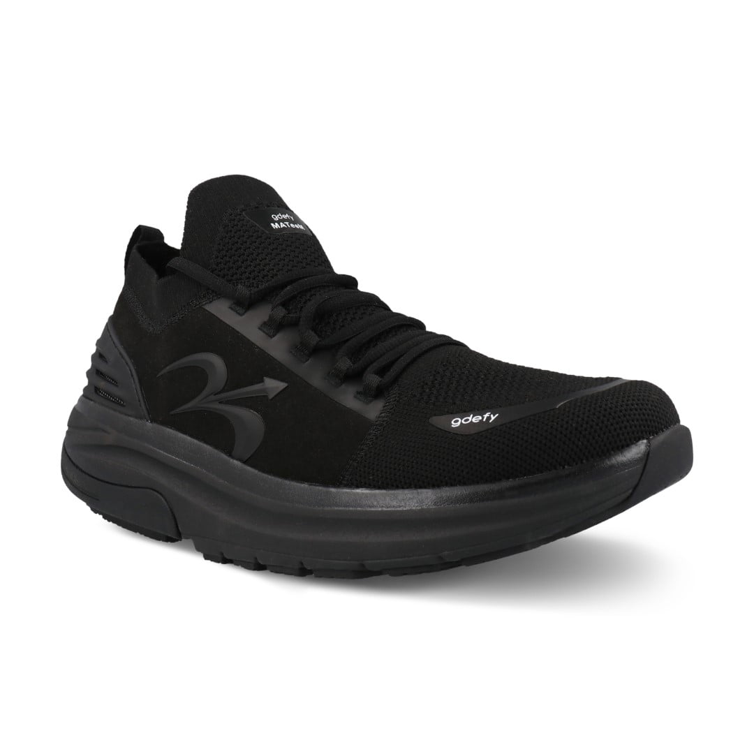 Gravity Defyer Men's G-Defy Pelekxon Leather Athletic Shoes Hybrid VersoShock Pain Relief Walking Shoes
