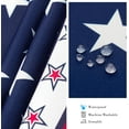 thumbnail image 6 of Fourth of July Outdoor Tablecloth with Umbrella Hole Memorial Day Patriotic Table Cloth American Flag, Stars Partio Table Cloths with Zipper-60 x102 Rectangle, 6 of 6