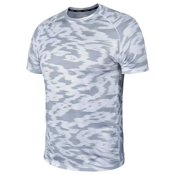 Mens Gym Shirts Dry Fit Short Sleeve