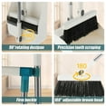 thumbnail image 2 of AMERTEER Broom and Dustpan Set with Magnetic Storage Design 180° Rotatable Upright Sweeper Dustpan Set with Comb Teeth(White), 2 of 7