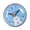 Little white bear, variant on Yihuala Modern Wall Clock Anti Fog Design High Precisions Accurate Movement Battery Operated For Bathroom Bedroom Classroom