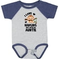 thumbnail image 3 of Inktastic Monkey I Love Hanging out with My Auntie Boys or Girls Baby Bodysuit, 3 of 5