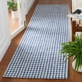 thumbnail image 3 of SAFAVIEH Marbella Kire Geometric Area Rug, Navy/Ivory, 6' x 6' Round, 3 of 10