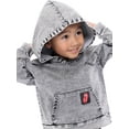 thumbnail image 4 of Rolling Stones Toddler Boys Mineral Washed Denim Graphic Hoodie, Sizes 12M-5T, 4 of 7