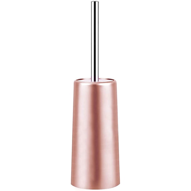 Escobilla y Soporte para Inodoro de Acero Inoxidable - Juego de Escobillas Limpiadoras para Cuarto de BañO Inodoro (Oro Rosa)
