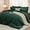 Dark Emerald Green-Full(82"x86"), variant on 7 Piece Queen Bed-in-a-Bag Set Emerald Green Queen(88"x 88") All Season Bedding