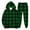 Dark Green_02#1113G, variant on Men's Sweatshirt Suit 2 Piece Outfit Plaid Fleece Hoodie Baggy Jogger Sweatpants Set Winter Sweat Suits Men
