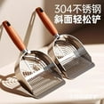 thumbnail image 5 of Stainless Steel Cat Litter Scoop, Large Sifter Shovel with Fine Holes for Clumping & Tofu Litter, Durable Gray Scooper with Round Holes, 5 of 6