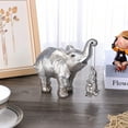 thumbnail image 2 of Whoest Elephant Statue. Elephant Decor Brings Good Luck, Health, Strength. Elephant Gifts for Women, Mom Gifts. Decorations Applicable Home, Office, Bookshelf TV Stand, Shelf, Living Room - Silver, 2 of 7