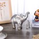 thumbnail image 2 of Estatua de elefante, adorno de elefante que trae buena suerte, salud y fuerza, decoración para el hogar, la oficina, estantería, mueble de TV, estantería, sala de estar - Plata, 2 of 5