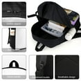 thumbnail image 4 of Gorillaz Backpack Rucksack Book Bag Schoolbag Shoulder Bag Casual Hiking Daypack, 4 of 8