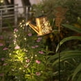 thumbnail image 5 of Solar Watering Can Lights,Waterproof Hollowed-Out Retro Metal Hanging Kettle Flowing Lights String Landscape Chandelier,Garden Stake Decor for Yard Lawn Patio Christmas & Mother's Day Gifts for Women, 5 of 8