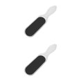 thumbnail image 6 of Raindrops 2pcs Portable Clear Plastic Handgrip Double-sided Callus Remover Foot File Foot Scraper Tool, 6 of 8