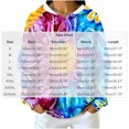 thumbnail image 4 of Tqcoqu Women's Tie Dye Waffle Knit Hoodie,Drawstring Hood Long Sleeve Casual Pullover Plus Size Sweatshirt with Kangaroo Pocket, 4 of 8