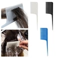 thumbnail image 1 of Peinetas de peluquería profesion para tejer hojas destacando Salvador Peine para el cabello con reflejos negros, 1 of 10