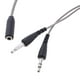 thumbnail image 3 of Conector hembra de 3,5 mm a 2 conectores macho para auriculares y micrófono gris, 3 of 6