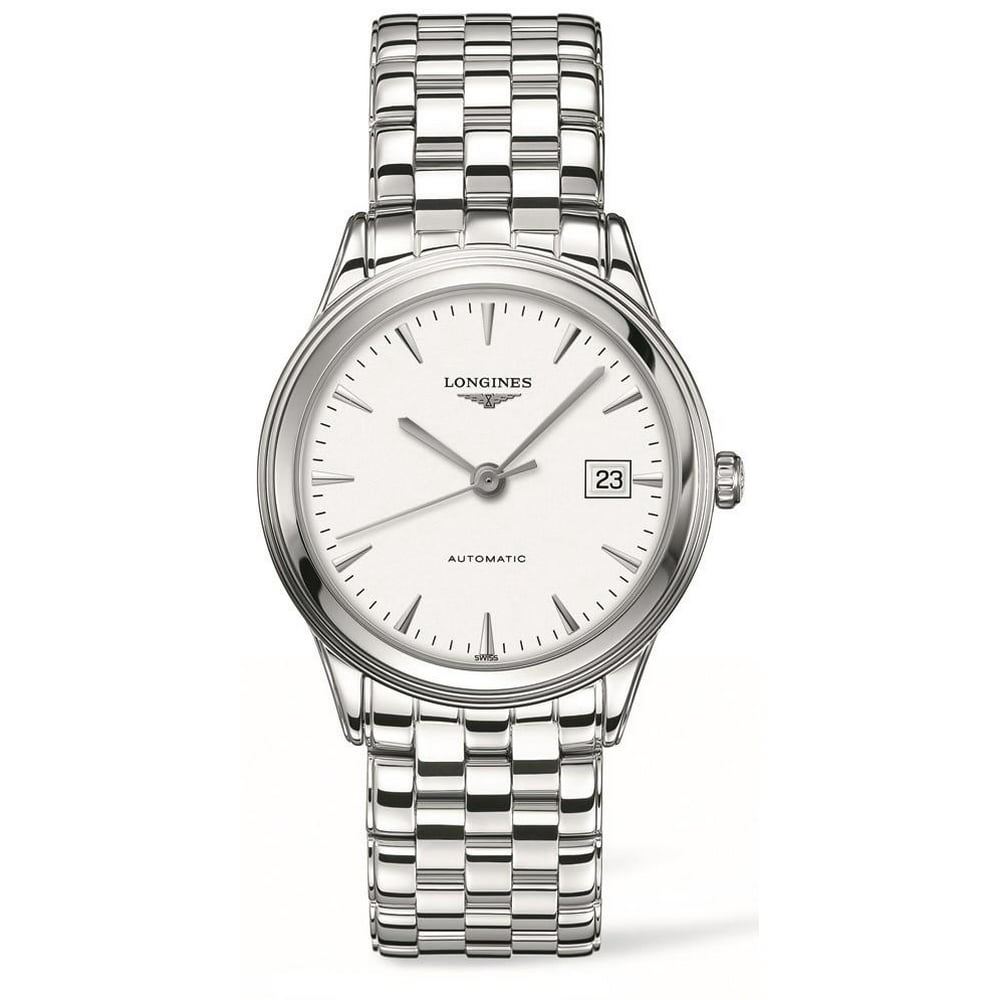Longines - Longines Flagship White Dial Stainless Steel Men's Watch ...