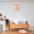 thumbnail image 4 of Globe Electric 2-Light Chandelier with Natural Bamboo and Rattan Shade, Asian Inspired Style, 4 of 9