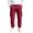 Wine, variant on GEWSEY Mens Fleece Cargo Sweatpants Heavyweight Elastic Waist Pants with Pockets Baggy Drawstring Jogger Pants (Navy, L)