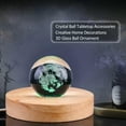 thumbnail image 5 of EOEMY 50mm Crystal Ball Figurines Miniature Paperweight 3D Laser Engraved Glass Sphere-Snowman, 5 of 9