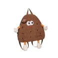thumbnail image 2 of Mochila Cookie con correa ajustable para el hombro, bolso de hombro portátil de pana, mochila de día Marrón, 2 of 9