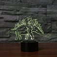thumbnail image 3 of YSITIANNA 3D Dinosaur Night Light Animal Table Desk Optical Illusion Lamps 7 Color Changing Lights LED Table Lamp Xmas Home Love Birthday Children Kids Decor Toy Gift STNL#3620, 3 of 5