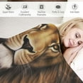 thumbnail image 3 of ONETECH  Christian Lion Blanket Lion Eagle Throw Blankets Cozy Flannel Blanket Plush Lightweight Bedding Blanket Lion Gifts Stuff for Men Women Boys Girls Teens for Couch Sofa Bed, 3 of 6
