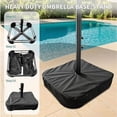 thumbnail image 4 of EastVita 15FT Patio Umbrella with Base Double-Sided Rectangular Outdoor Umbrella Ideal for Backyard Garden Deck Swimming Pool Beige, 4 of 5