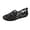 Black, variant on Women's Slip on Falt Shoes Summer Breathable Glitter Dressy Loafers Ladies Outdoor Travel Walking Clear Slide Shoe Silver Size 8