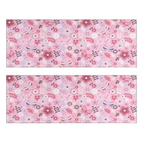 Kitchen Rugs Sets Of 2,Pioneer Flower Floral Print Pattern Anti Fatigue Kitchen Mat Rugs Non Slip Washable,Decorative Kitchen Floor Mats for Kitchen,Sink,Laundry,17"X47"