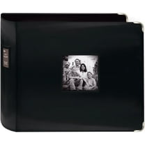Pioneer 3-Ring Sewn Leatherette Album 12"X12"-Black