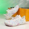 thumbnail image 6 of lnmuld Men Women Barefoot Shoes, Breathable Mesh Shoes for Water Yoga Fitness Hiking Color:White,Size:6, 6 of 7