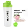 thumbnail image 2 of Protein Shaker Bottle, Gym Sports Water Bottle, Smoothie Mixer Cups, BPA Free, Flip Lid with Powerful Blending Ball Included, 24-Ounce, 2 of 3