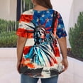 thumbnail image 5 of SELONE Fourth of July Print Cute Shirts for Women Star Pullover Crewneck Short Sleeve Tops Patriotic Graphic Clothes, 5 of 5