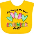 thumbnail image 3 of Inktastic My Mom is the Best Engineer Ever Boys or Girls Baby Bib, 3 of 4